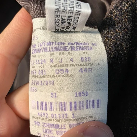 Hugo Boss Brown 44R Wool Sport Coat